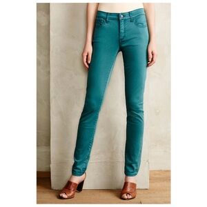 Pilcro & The Letter Press  Stet Slim Teal Skinny Jeans